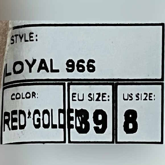 Stivali New York Red Leather Western Loyal Cowgirl Boots -Size 8 - Picture 12 of 12